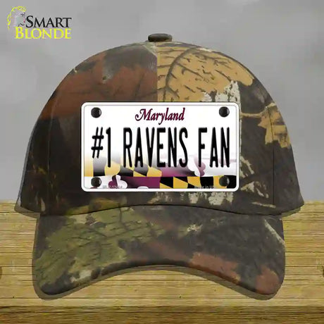 Number 1 Ravens Fan Novelty License Plate Hat Tag Cotton / Camoflauge