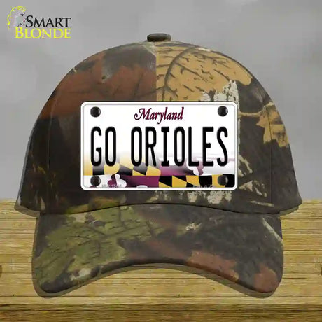 Go Orioles Novelty License Plate Hat Tag Cotton / Camoflauge