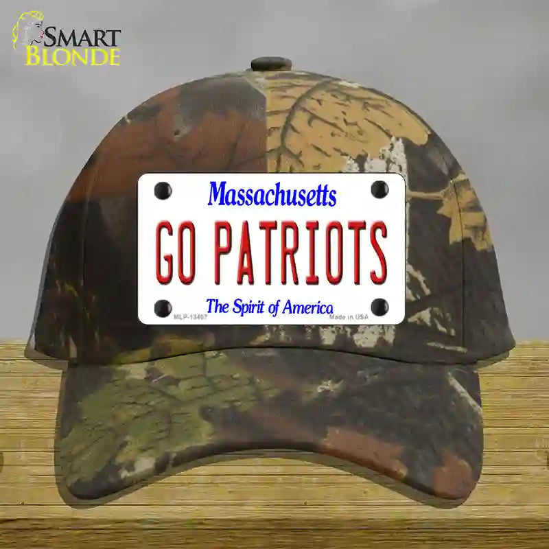 Go Patriots Novelty License Plate Hat Tag Cotton / Camoflauge