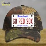 Go Red Sox Novelty License Plate Hat Tag Cotton / Camoflauge