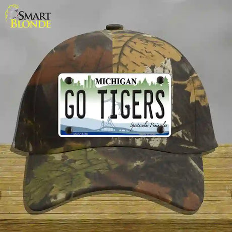 Go Tigers Novelty License Plate Hat Tag Cotton / Camoflauge