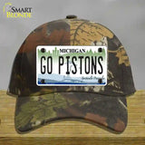 Go Pistons Novelty License Plate Hat Tag Cotton / Camoflauge