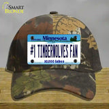 Number 1 Timberwolves Fan Novelty License Plate Hat Tag Cotton / Camoflauge