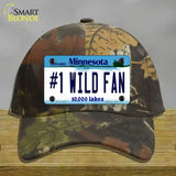 Number 1 Wild Fan Novelty License Plate Hat Tag Cotton / Camoflauge