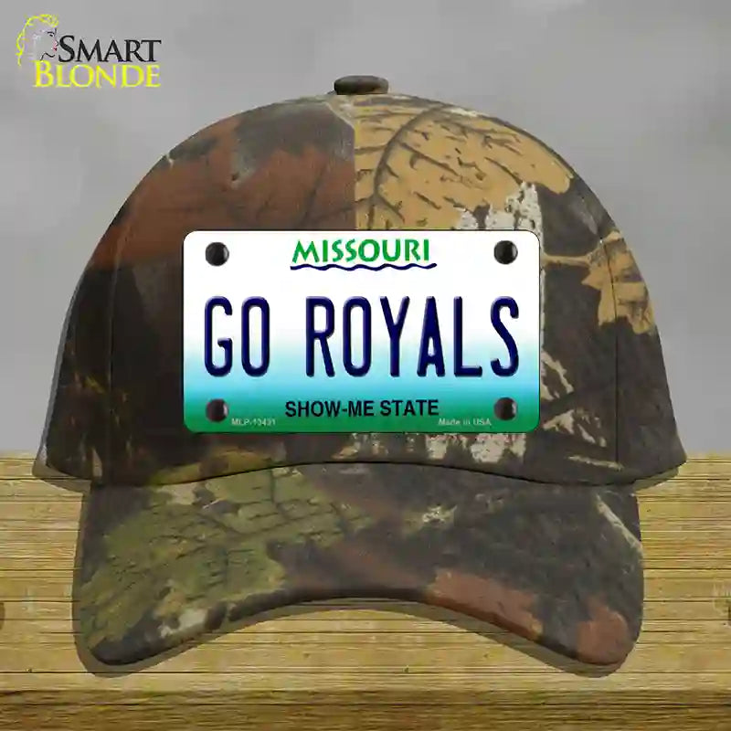 Go Royals Novelty License Plate Hat Tag Cotton / Camoflauge