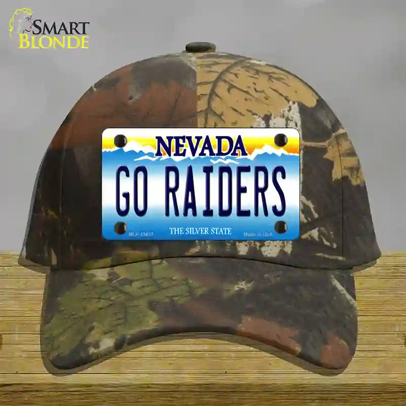 Go Raiders Nevada Novelty License Plate Hat Tag Cotton / Camoflauge