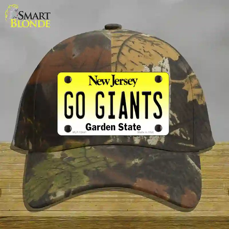 New Jersey Go Giants Novelty License Plate Hat Tag Cotton / Camoflauge