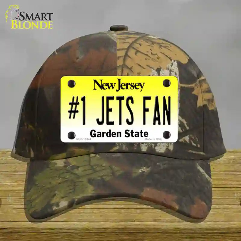 Number 1 Jets Fan Novelty License Plate Hat Tag Cotton / Camoflauge