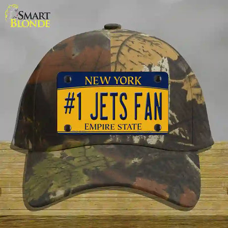 Number 1 Jets Fan New York Novelty License Plate Hat Tag Cotton / Camoflauge