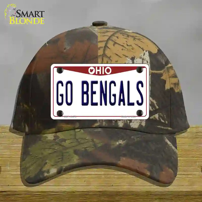 Go Bengals Novelty License Plate Hat Tag Cotton / Camoflauge