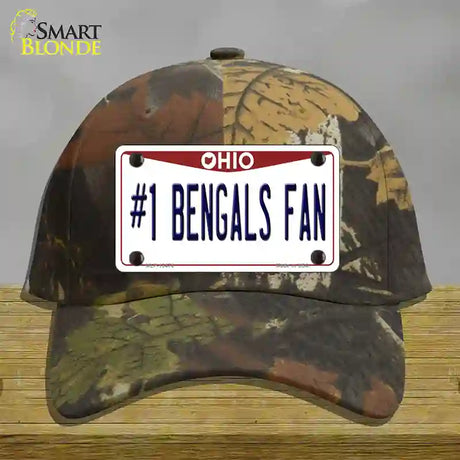 Number 1 Bengals Fan Novelty License Plate Hat Tag Cotton / Camoflauge