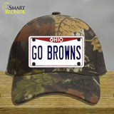 Go Browns Novelty License Plate Hat Tag Cotton / Camoflauge