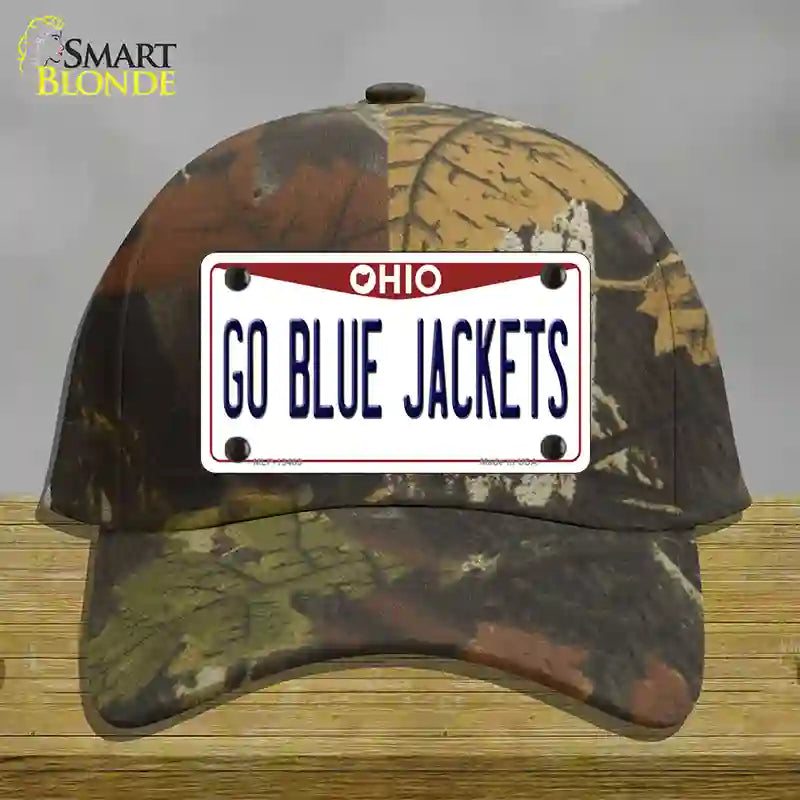 Go Blue Jackets Novelty License Plate Hat Tag Cotton / Camoflauge