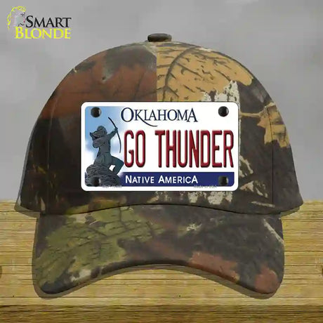 Go Thunder Novelty License Plate Hat Tag Cotton / Camoflauge