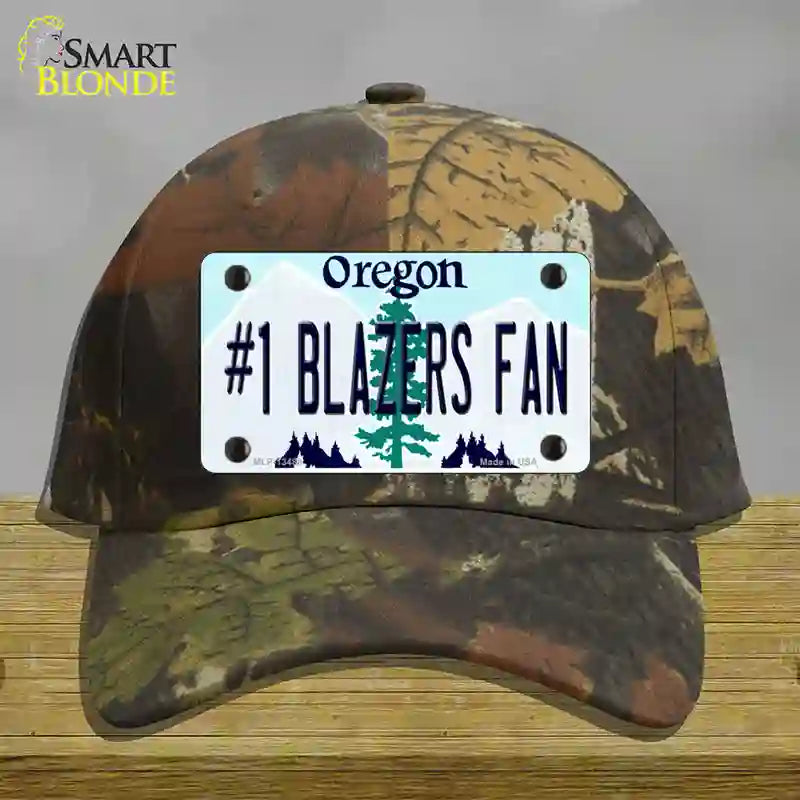 Number 1 Blazers Fan Novelty License Plate Hat Tag Cotton / Camoflauge