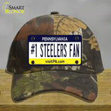 Number 1 Steelers Fan Novelty License Plate Hat Tag Cotton / Camoflauge