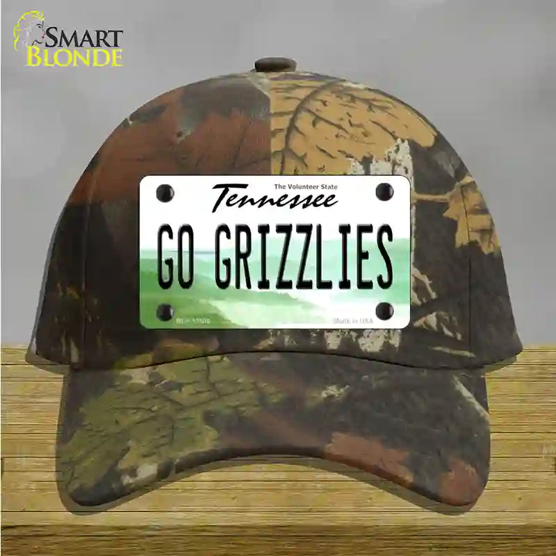 Go Grizzlies Novelty License Plate Hat Tag Cotton / Camoflauge