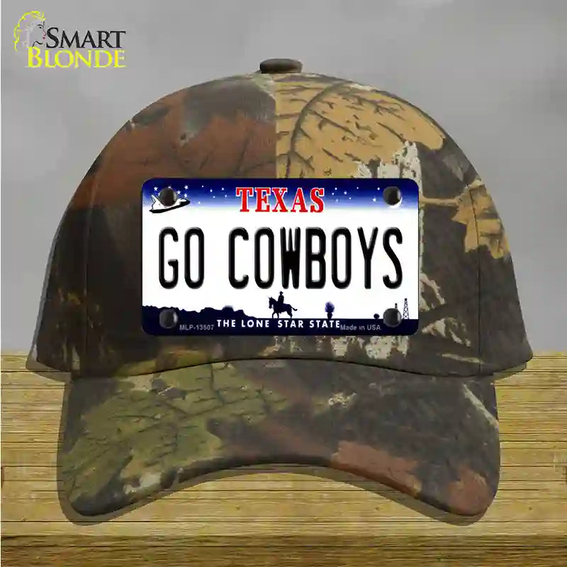 Go Cowboys Novelty License Plate Hat Tag Cotton / Camoflauge