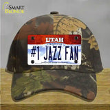 Number 1 Jazz Fan Novelty License Plate Hat Tag Cotton / Camoflauge