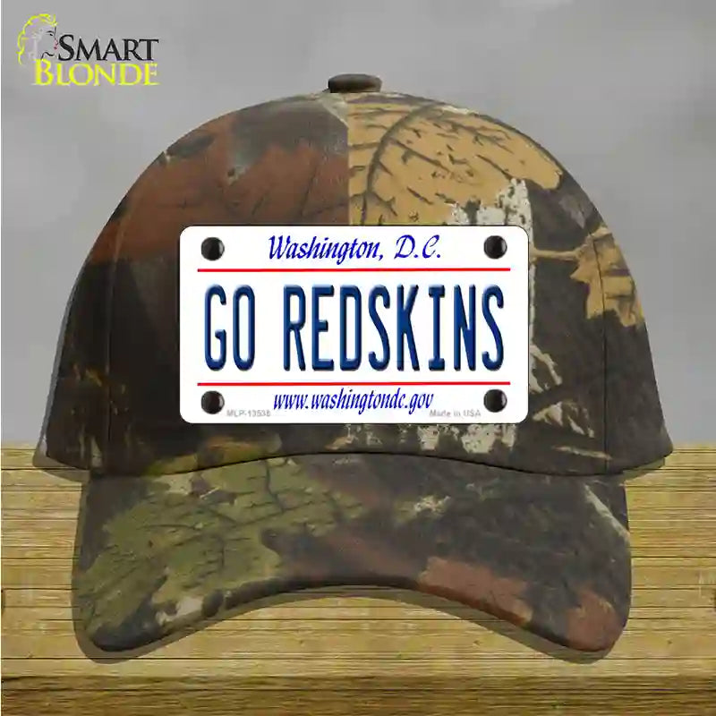 Go Redskins Novelty License Plate Hat Tag Cotton / Camoflauge