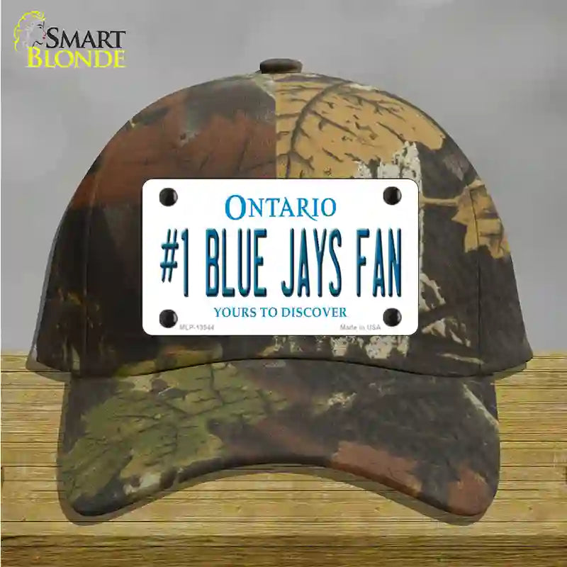 Number 1 Blue Jays Fan Novelty License Plate Hat Tag Cotton / Camoflauge