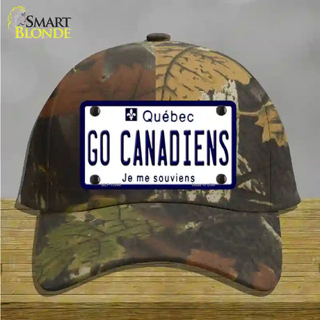 Go Canadiens Novelty License Plate Hat Tag Cotton / Camoflauge