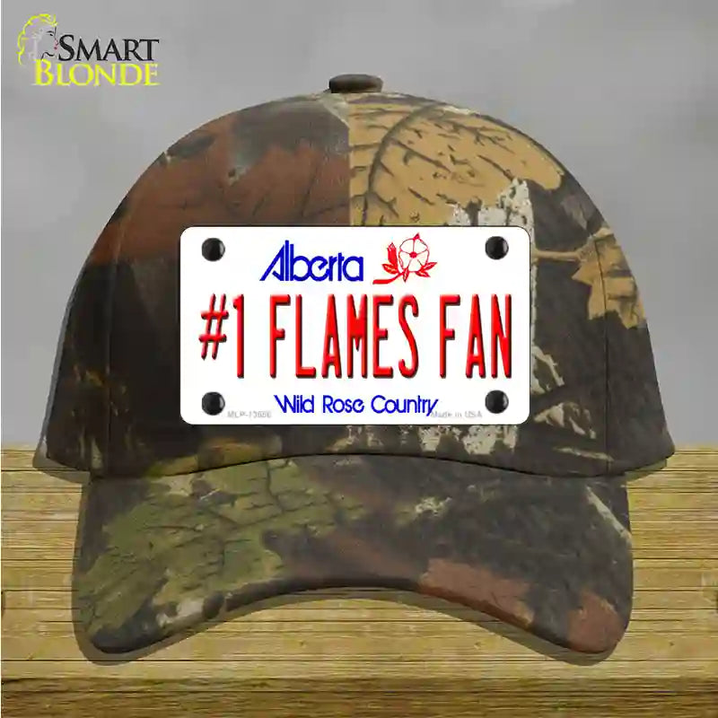 Number 1 Flames Fan Novelty License Plate Hat Tag Cotton / Camoflauge