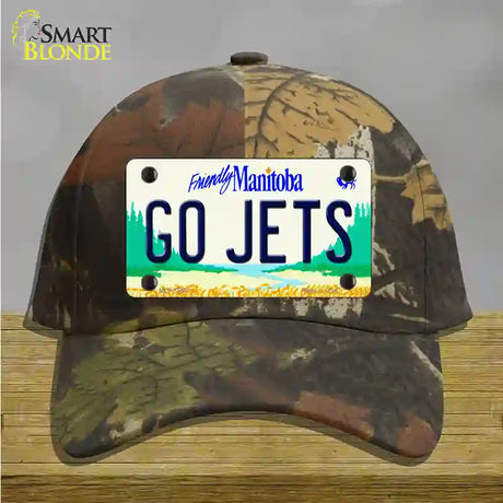 Go Jets Manitoba Novelty License Plate Hat Tag Cotton / Camoflauge