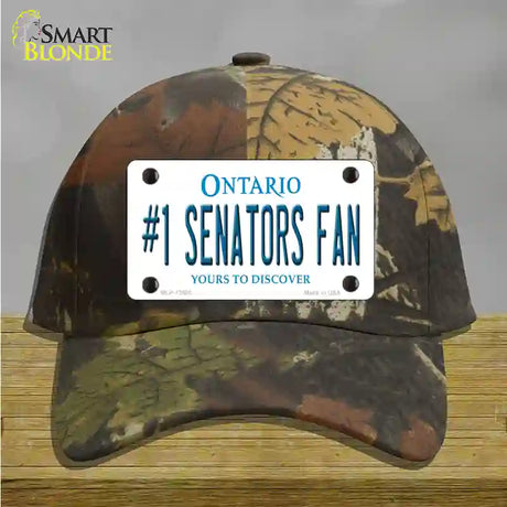 Number 1 Senators Fan Novelty License Plate Hat Tag Cotton / Camoflauge