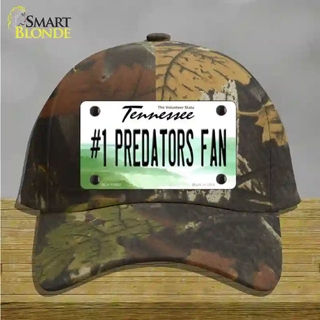 Number 1 Predators Fan Novelty License Plate Hat Tag Cotton / Camoflauge