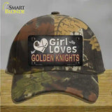 This Girl Loves Her Golden Knights Novelty License Plate Hat Tag Cotton / Camoflauge