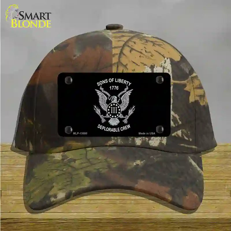 Sons of Liberty 1776 Novelty License Plate Hat Tag Cotton / Camoflauge