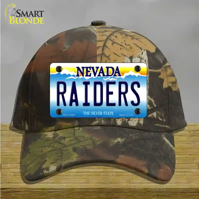 Raiders Nevada Novelty License Plate Hat Tag Cotton / Camoflauge