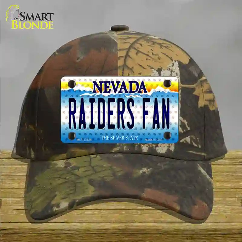 Raiders Fan Nevada Novelty License Plate Hat Tag Cotton / Camoflauge