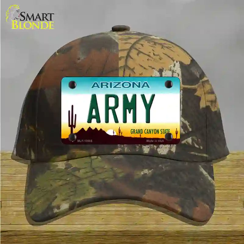 Army Arizona Novelty License Plate Hat Tag Cotton / Camoflauge