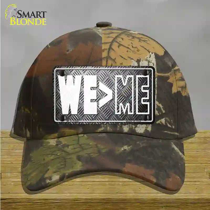 We Greater Than Me Novelty License Plate Hat Tag Cotton / Camoflauge