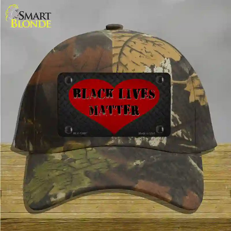 Black Lives Matter Heart Novelty License Plate Hat Tag Cotton / Camoflauge