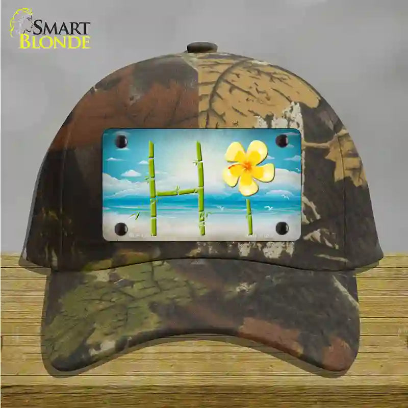 HI Bamboo Novelty License Plate Hat Tag Cotton / Camoflauge