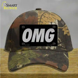 OMG Black Novelty License Plate Hat Tag Cotton / Camoflauge