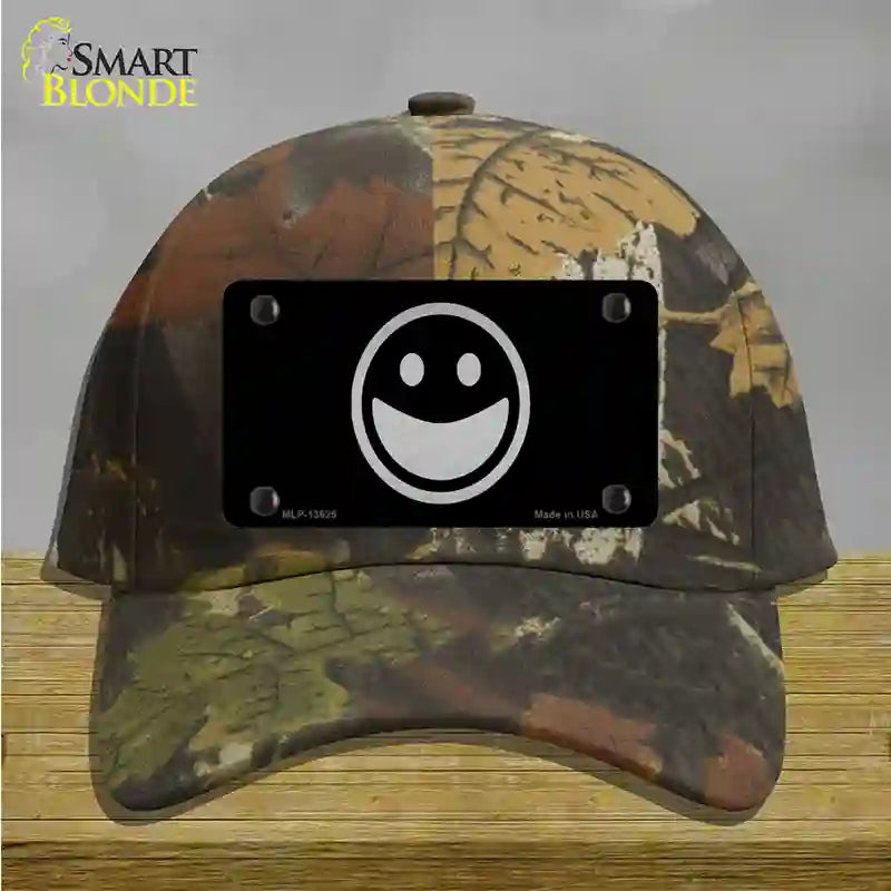 Happy Black Novelty License Plate Hat Tag Cotton / Camoflauge