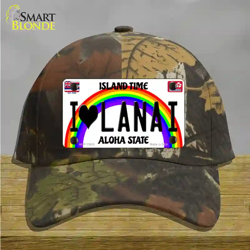 I Heart Lanai Novelty License Plate Hat Tag Cotton / Camoflauge