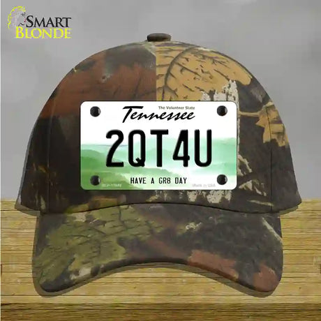 Too Cute For You Novelty License Plate Hat Tag Cotton / Camoflauge