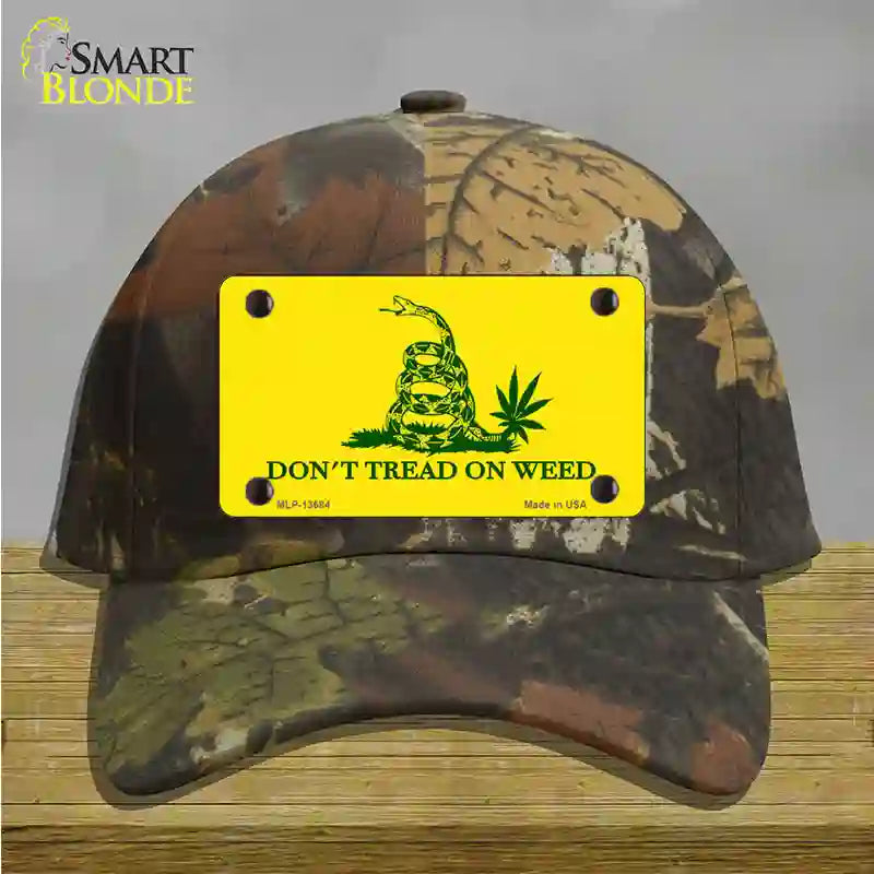 Dont Tread On Weed Novelty License Plate Hat Tag Cotton / Camoflauge