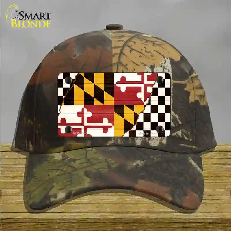 Maryland Racing Flag Novelty License Plate Hat Tag Cotton / Camoflauge