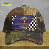 North Dakota Racing Flag Novelty License Plate Hat Tag Cotton / Camoflauge