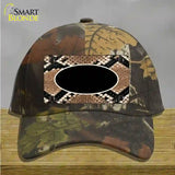 Snake With Black Center Oval Novelty License Plate Hat Cotton / Camoflauge