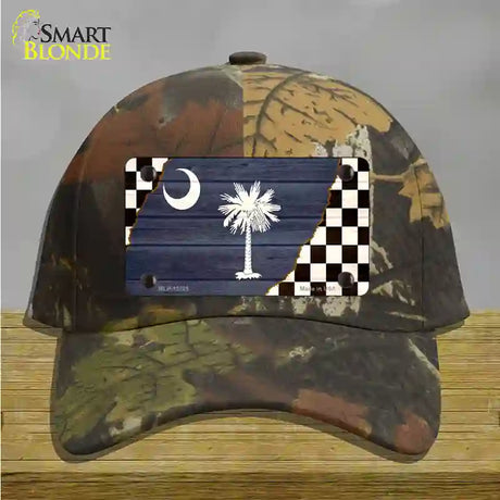 South Carolina Racing Flag Novelty License Plate Hat Tag Cotton / Camoflauge