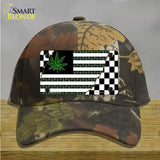 Weed American Racing Flag Novelty License Plate Hat Tag Cotton / Camoflauge