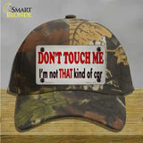 Dont Touch Me Novelty License Plate Hat Tag Cotton / Camoflauge