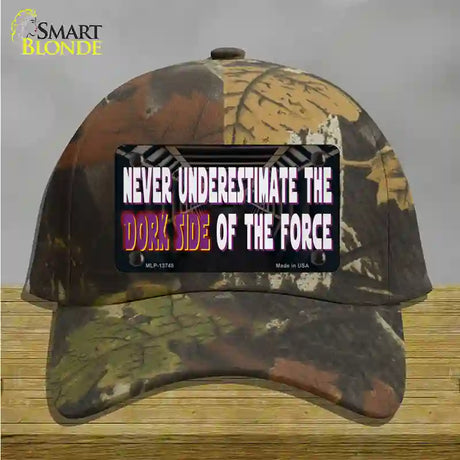 The Dork Side Novelty License Plate Hat Tag Cotton / Camoflauge